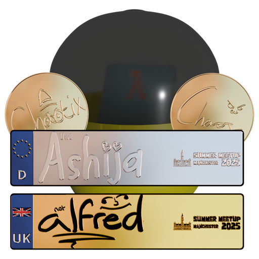 Summer Meetup 2025 Attendees Signatures Sticker Capsule