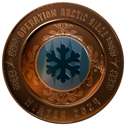 Operation Arctic Siege Bronze Challenge Pin