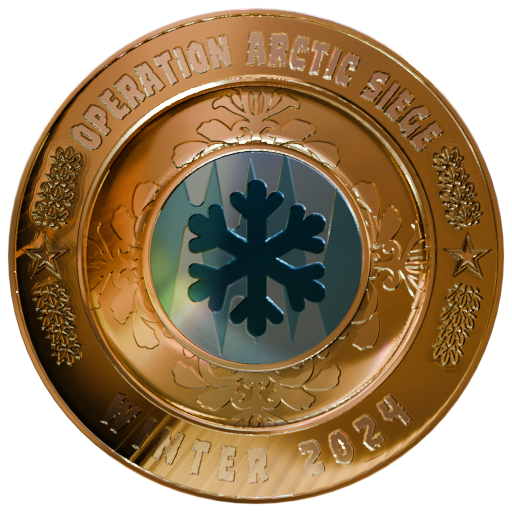 Operation Arctic Siege Gold Challenge Pin