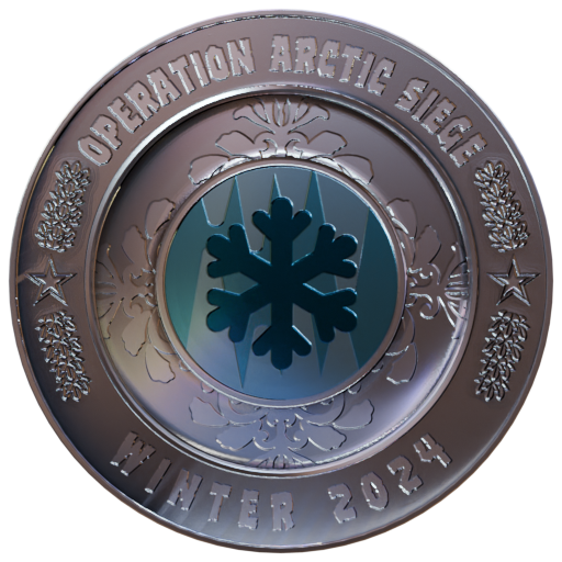 Operation Arctic Siege Silver Challenge Pin