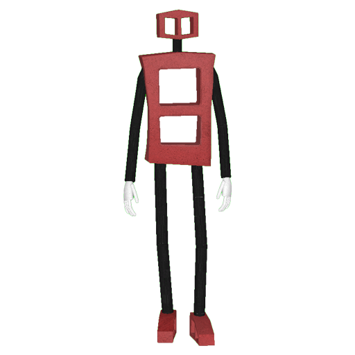 Cinderblock Man (Red)