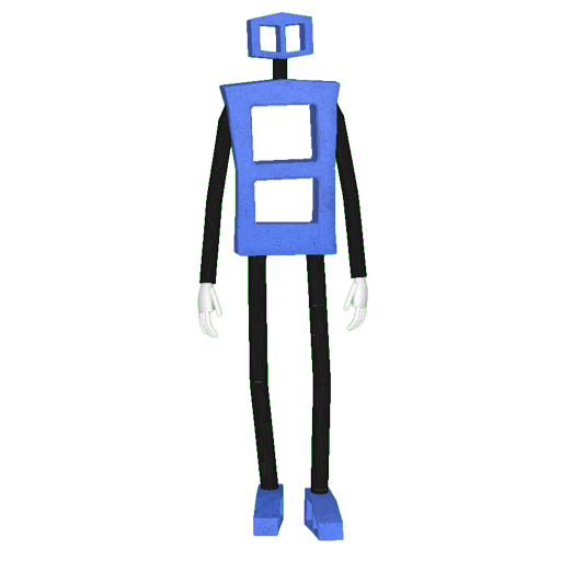 Cinderblock Man (Blue)